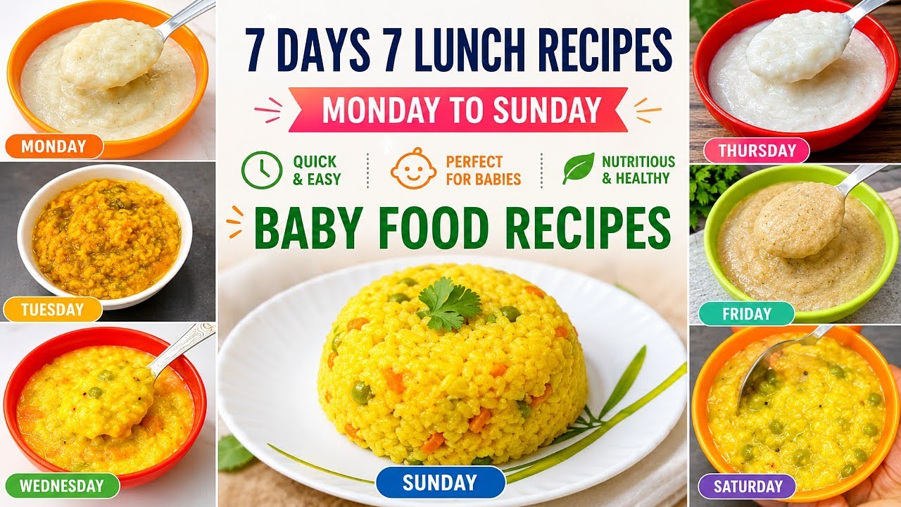 Baby Food Recipes For 1 Year To 3 Years Old | Weight Gaining Lunch For Baby | Healthy Food Bites