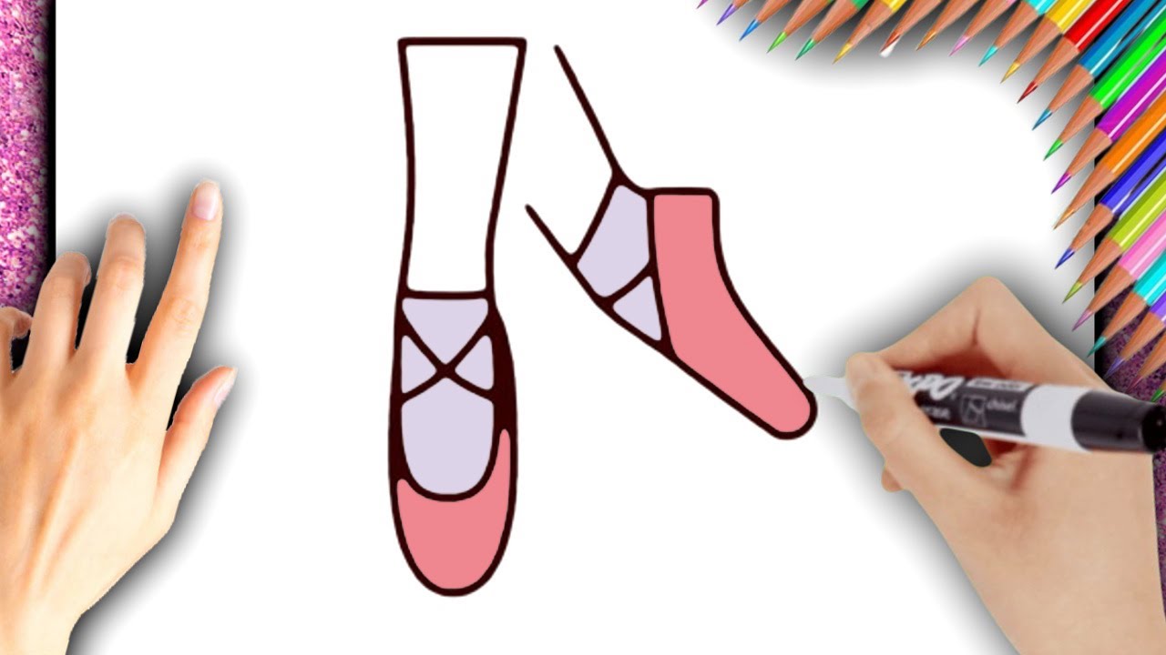 💕 COMMENT DESSINER UNE BALLERINE