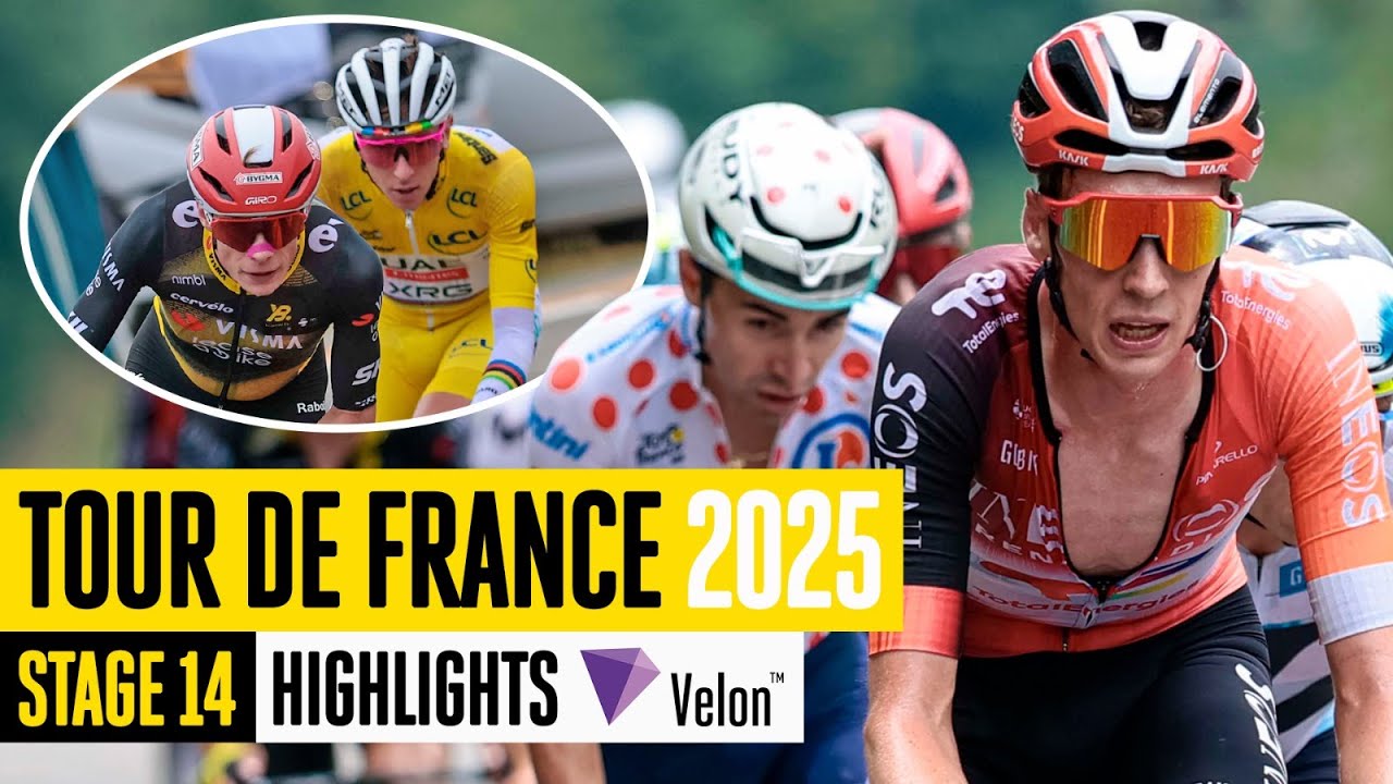A brave solo attack 🔥 Tour de France 2025 Stage 14 Highlights