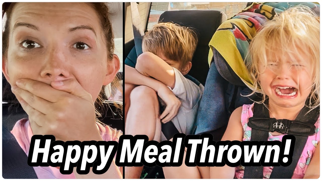 Kid Throw's Sisters Happy Meal out the Window | Almost hits kids! Cousin of Kid Temper Tantrum