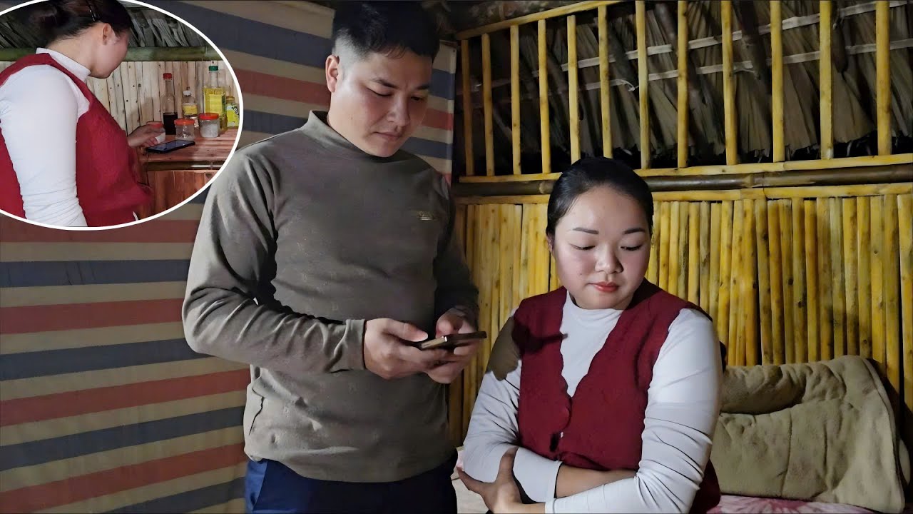 Hang discovered a message on Chuc's phone, which made her very angry.