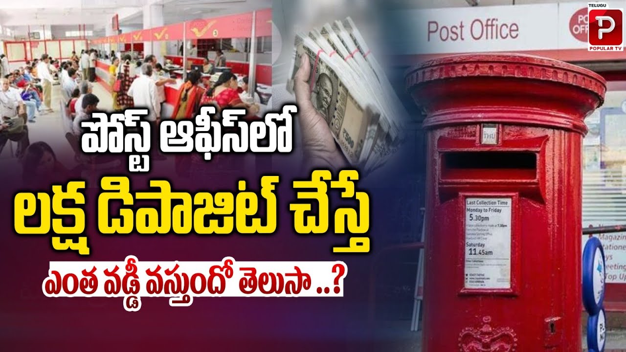 Post Office FD & Savings Account Interest for ₹1 Lakh | Returns on 1 Lakh Investment | Popular TV