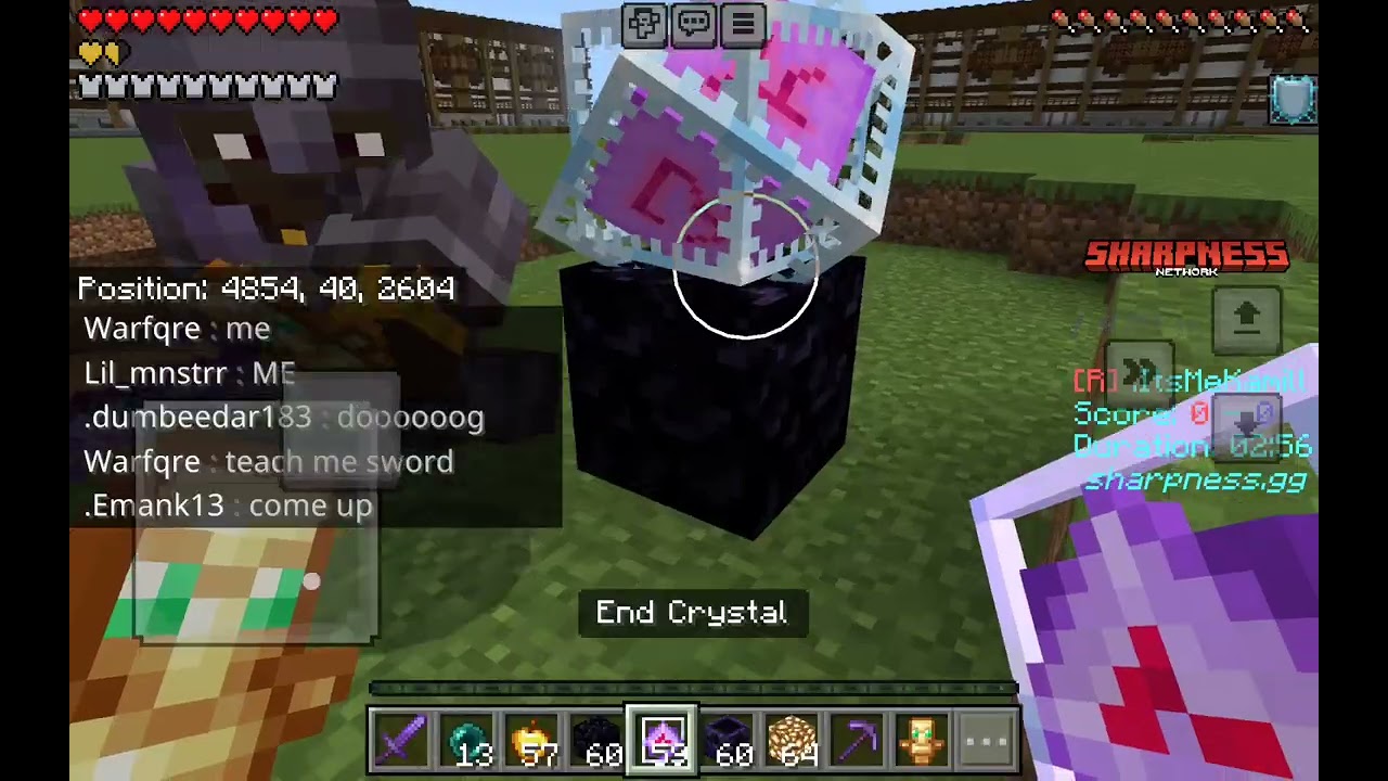 Playing Minecraft 