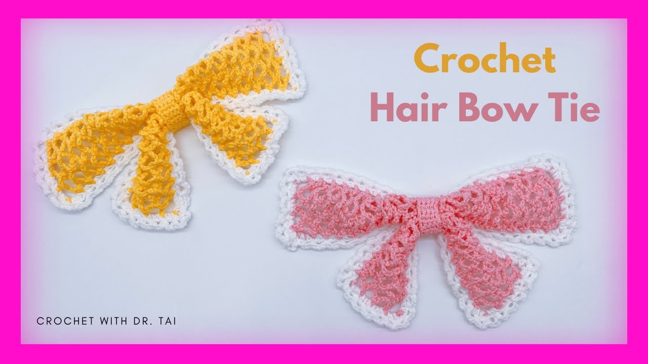 【EP127】 TRY IT!!! Hair Bow Tie Crochet | DIY