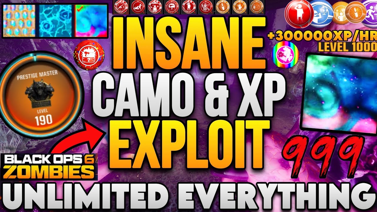 UNLIMITED EVERYTHING GLITCH BO6 Zombies - Camo/XP/Gobblegum