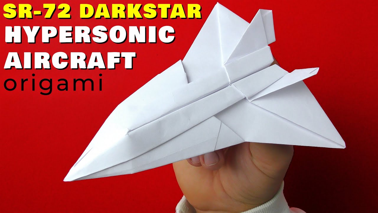 Как сделать самый крутой бумажный самолётик! SR-72 Darkstar