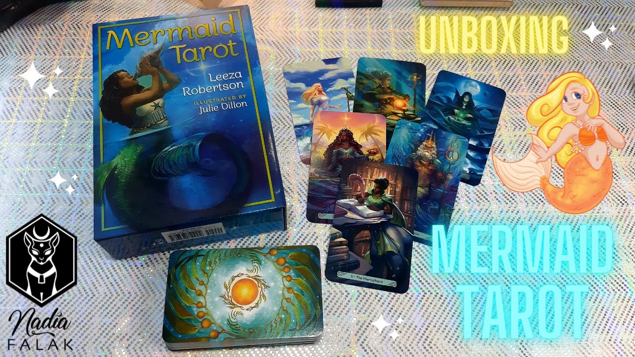 MERMAID TAROT (Tarot de Sirena) 🧜‍♀️ Unboxing y Reseña en Español 💙 Nadia Falak