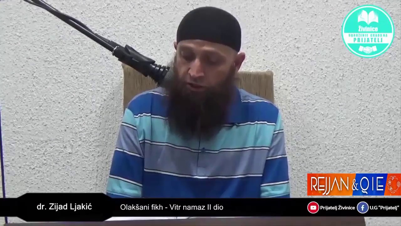 Oblici vitr namaza : tri rekata po hanefijskom mezhebu - dr. Zijad Ljakić
