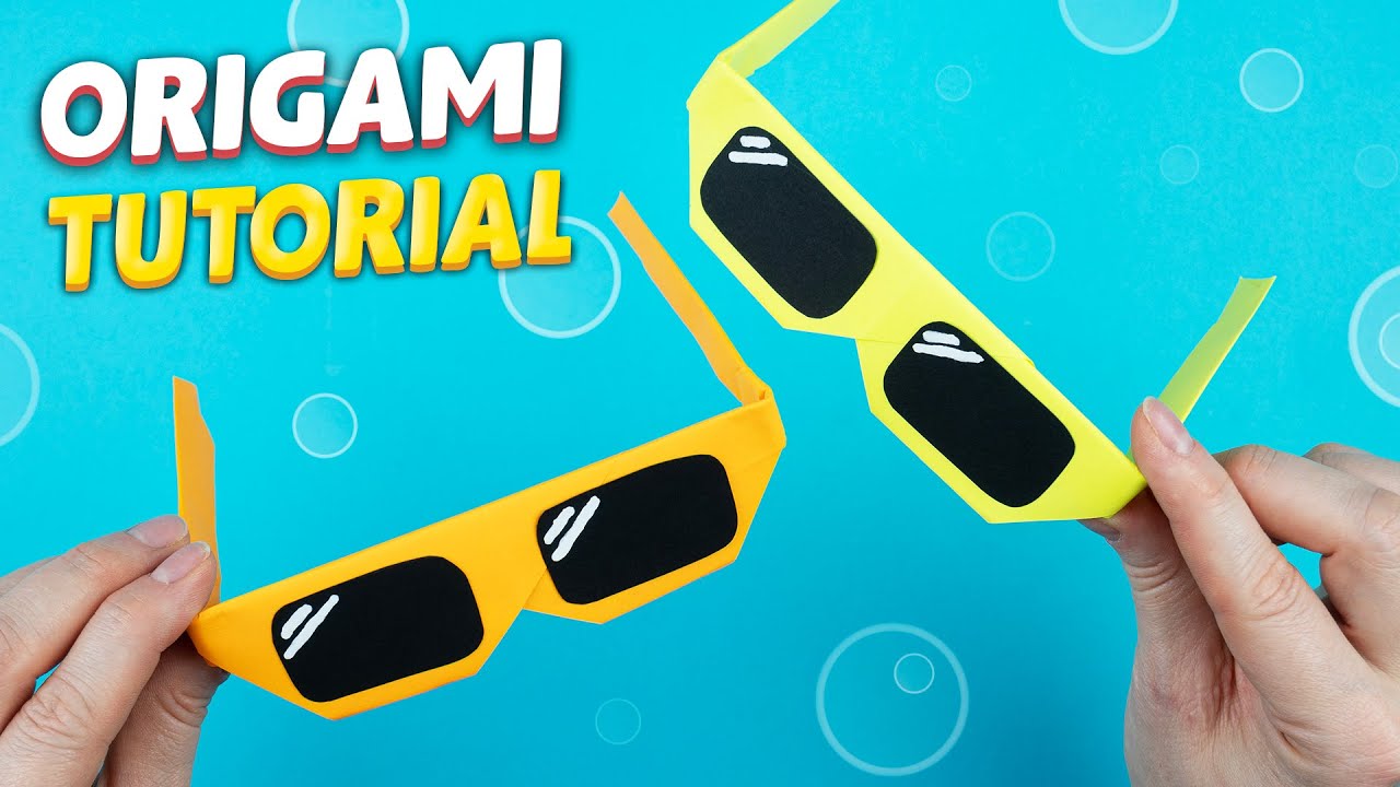 How to make origami glasses | DIY Paper glass tutorial | Paper craft