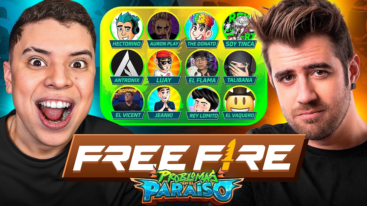 &iexcl;TORNEO DE AURONPLAY EN FREE FIRE! 🔥 PROBLEMAS EN EL PARAISO 🔥 - AURONPLAY X FREE FIRE !!!