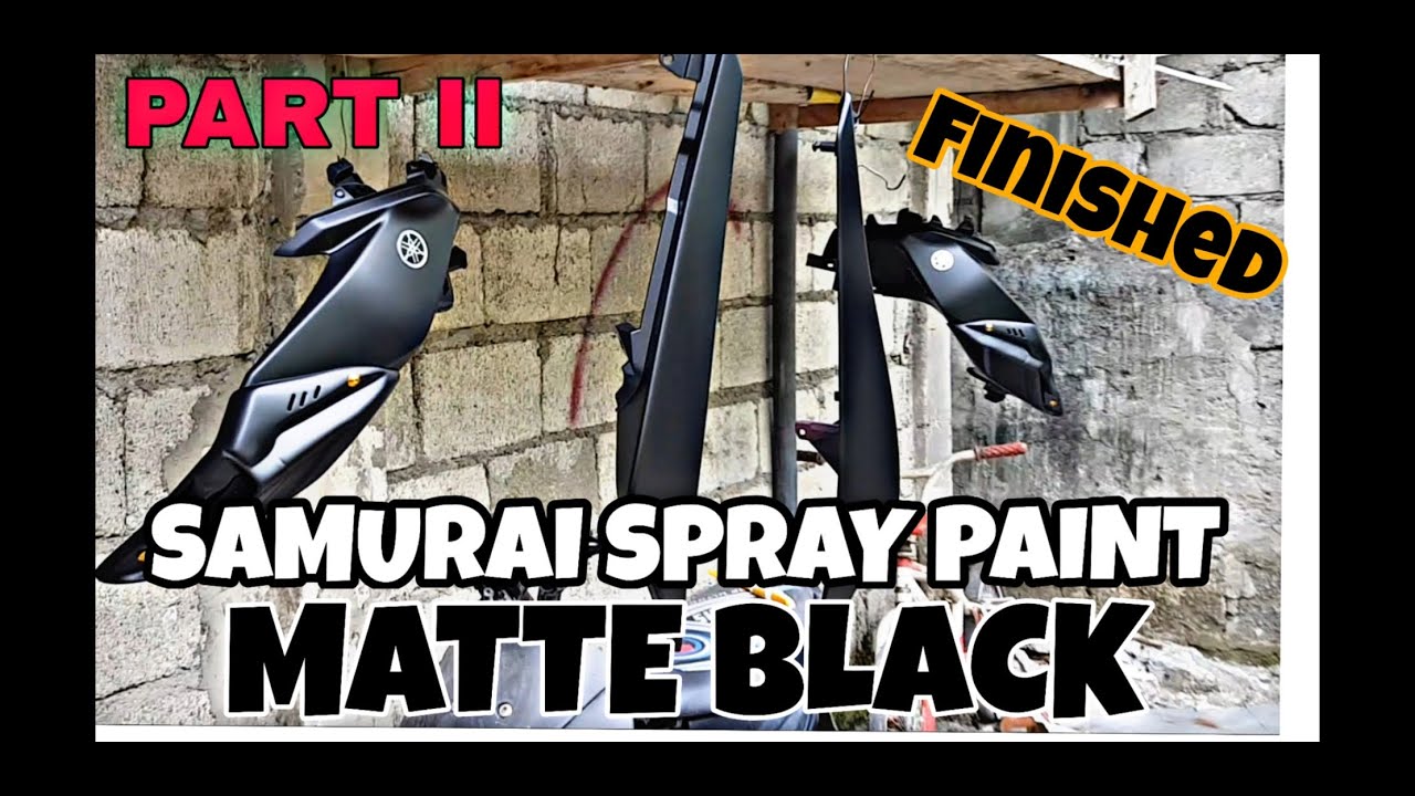 SAMURAI SPRAYPAINT TUTORIAL Paet 2|| MATTE BLACK