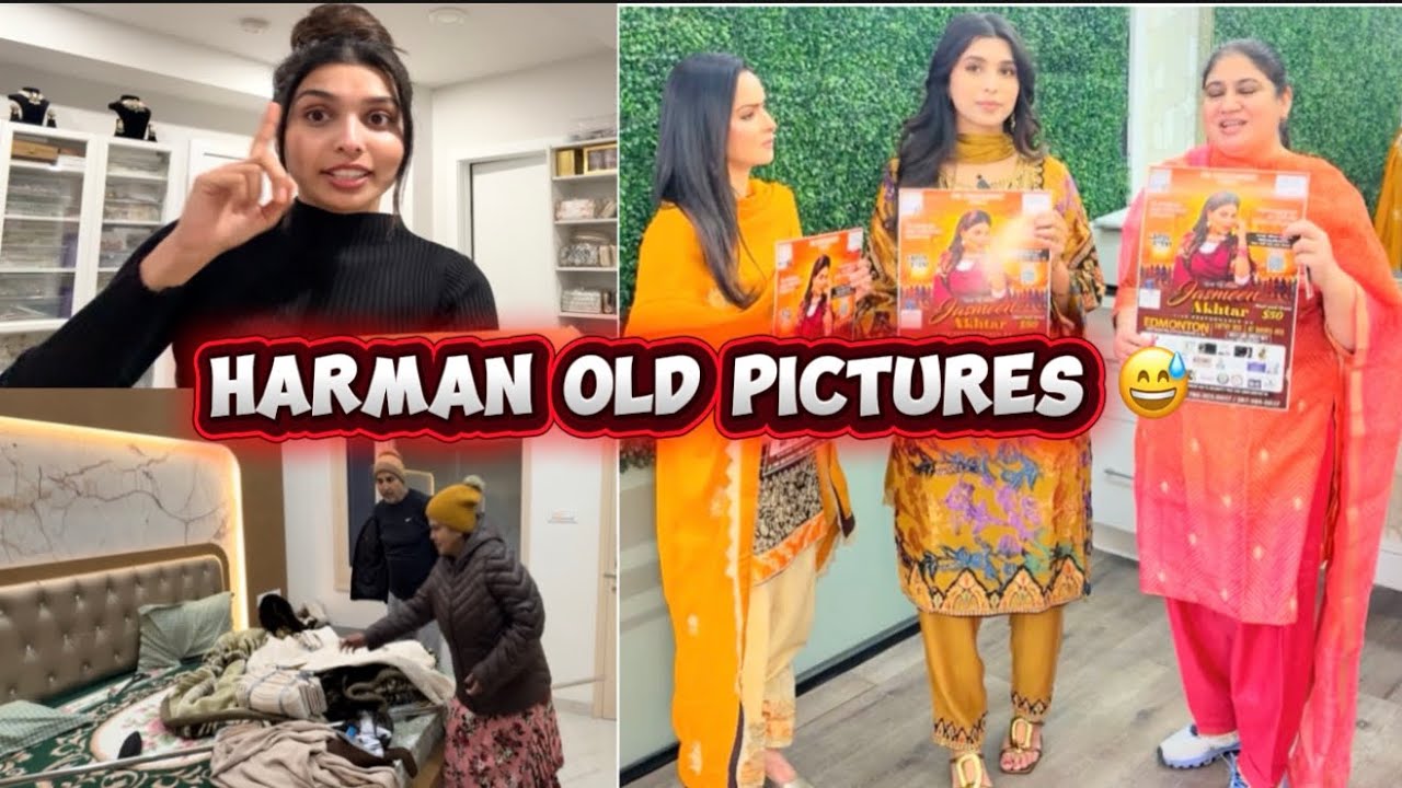 Papa Ne Dikhayiyan Harman Diyan Puraniyan Pics😍Oscar Li Dad Ne Bnai Ice Slide🤩New Nails-HarmanBeauty