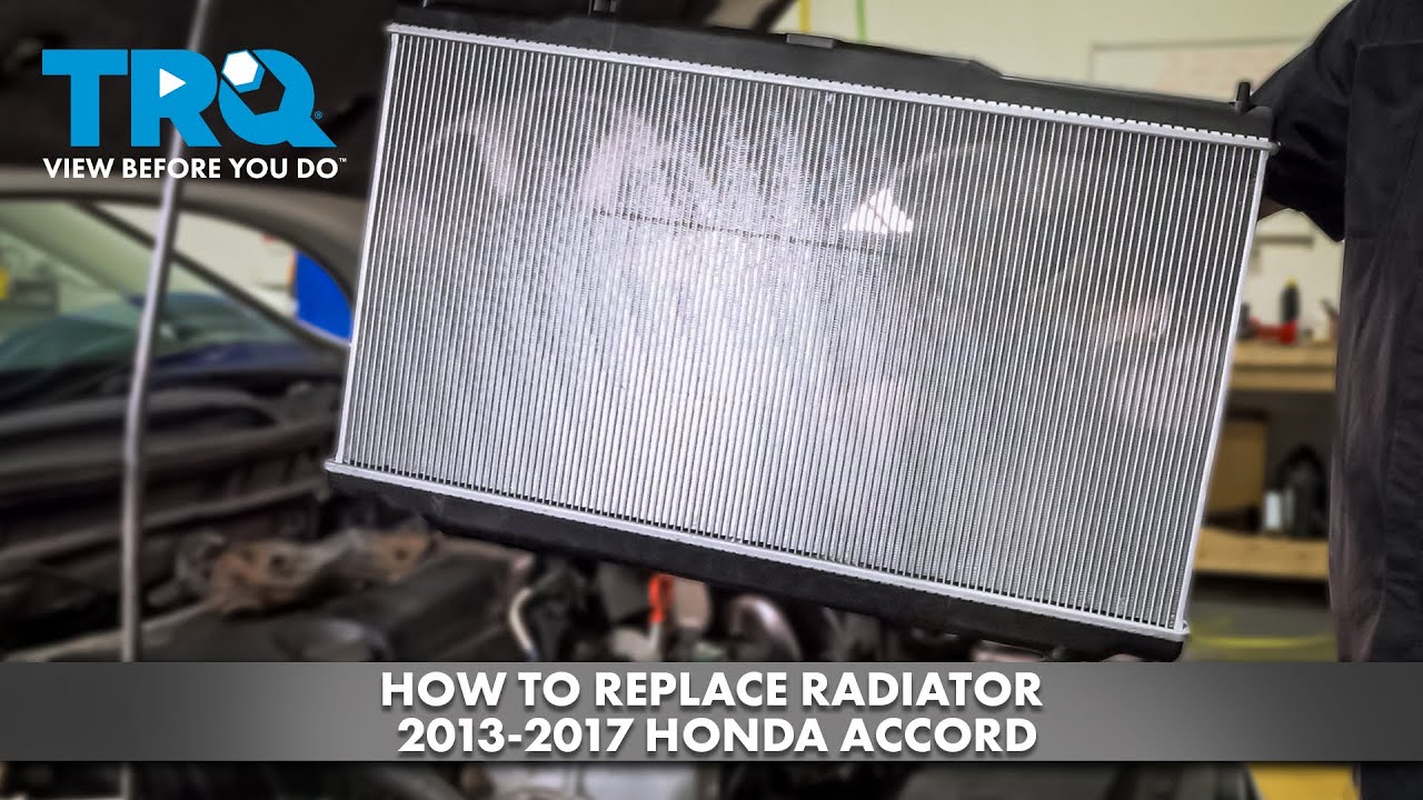Как заменить радиатор Honda Accord 2013-2017