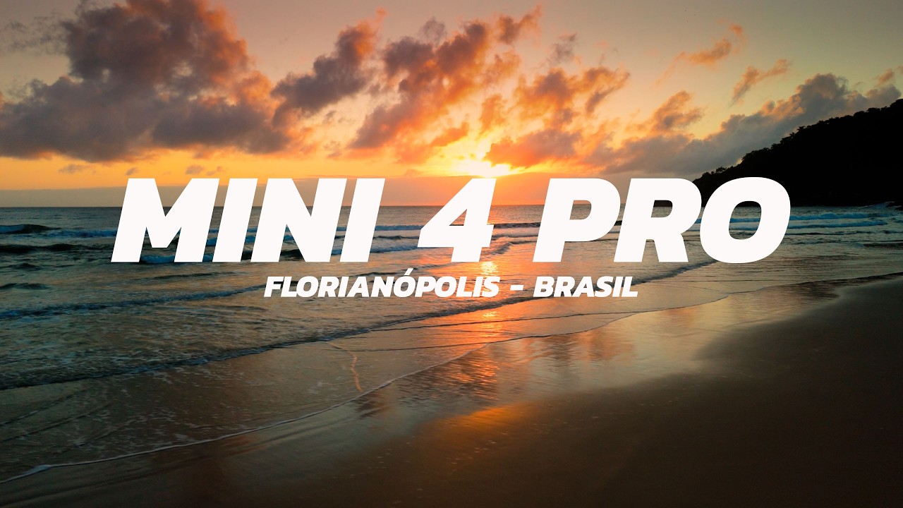 AMANHECER INCR&Iacute;VEL em FLORIAN&Oacute;POLIS visto de DRONE | DJI MINI 4 PRO | Praia Brava