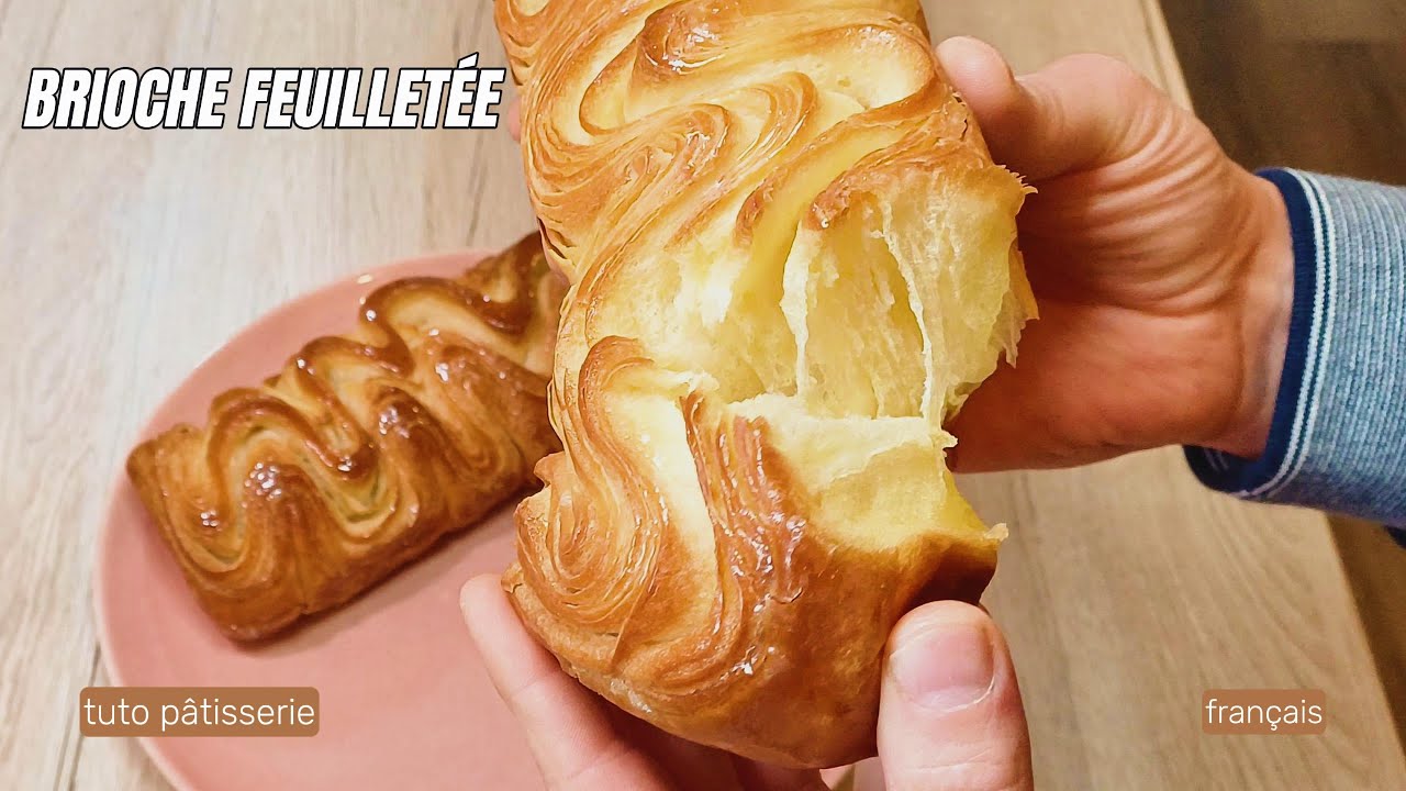 Brioche feuillet&eacute;e maison 🧈 (recette facile, ultra moelleuse comme &agrave; la boulangerie)