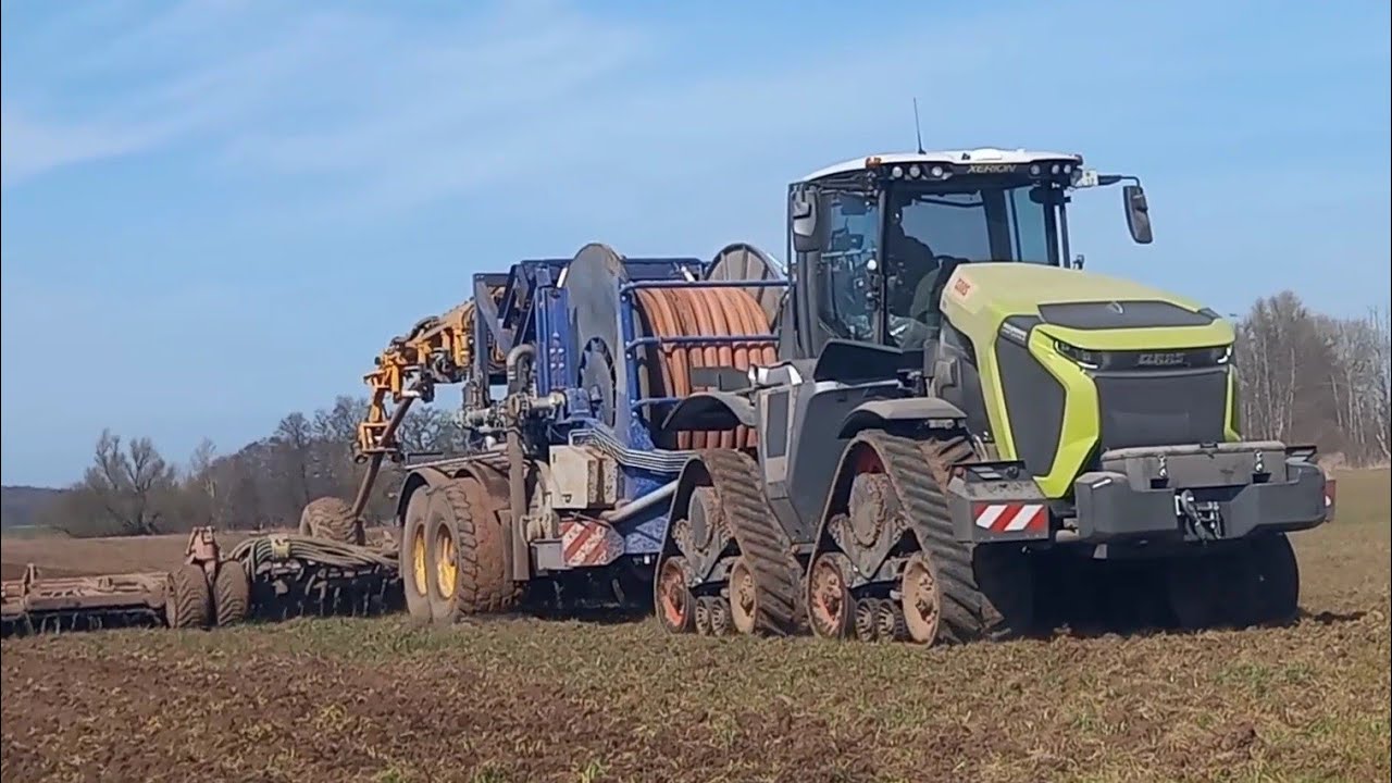 Gut Hohen Luckow Claas Xerion 12.650TT Gülleverschlauchen Agrometer SRS 1500-Horsch Jocker 12RT