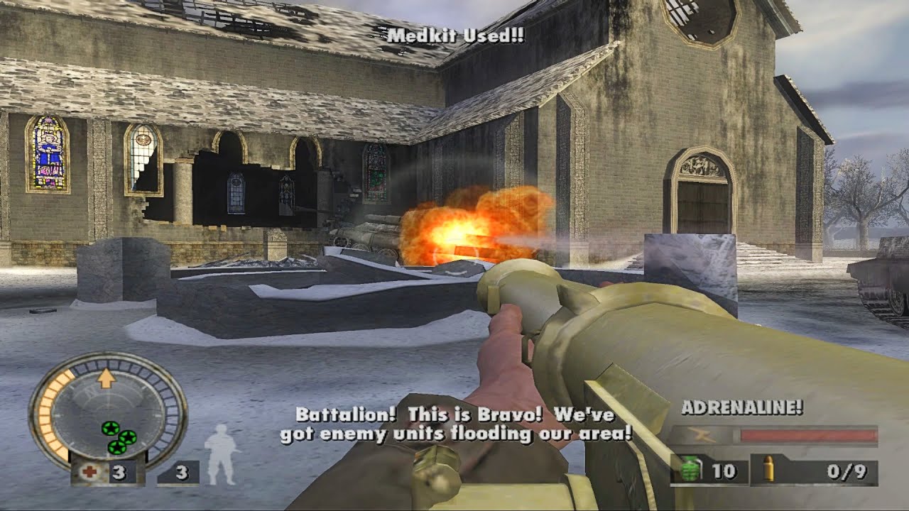 Medal of Honor: European Assault PS2 Walkthrough # 9 (MISSION TO ROCHERATH)