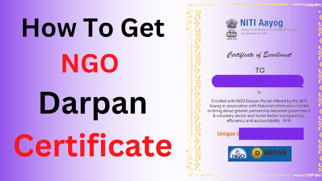 How To Get NGO Darpan Certificate 2022 || How To Download NGO Darpan Certificate