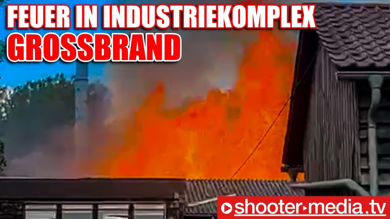 🔥🔥  GROSSBRAND in INDUTRIEKOMPLEX  🔥🔥 |  5 Feuerwehrleute mit Verletzungen