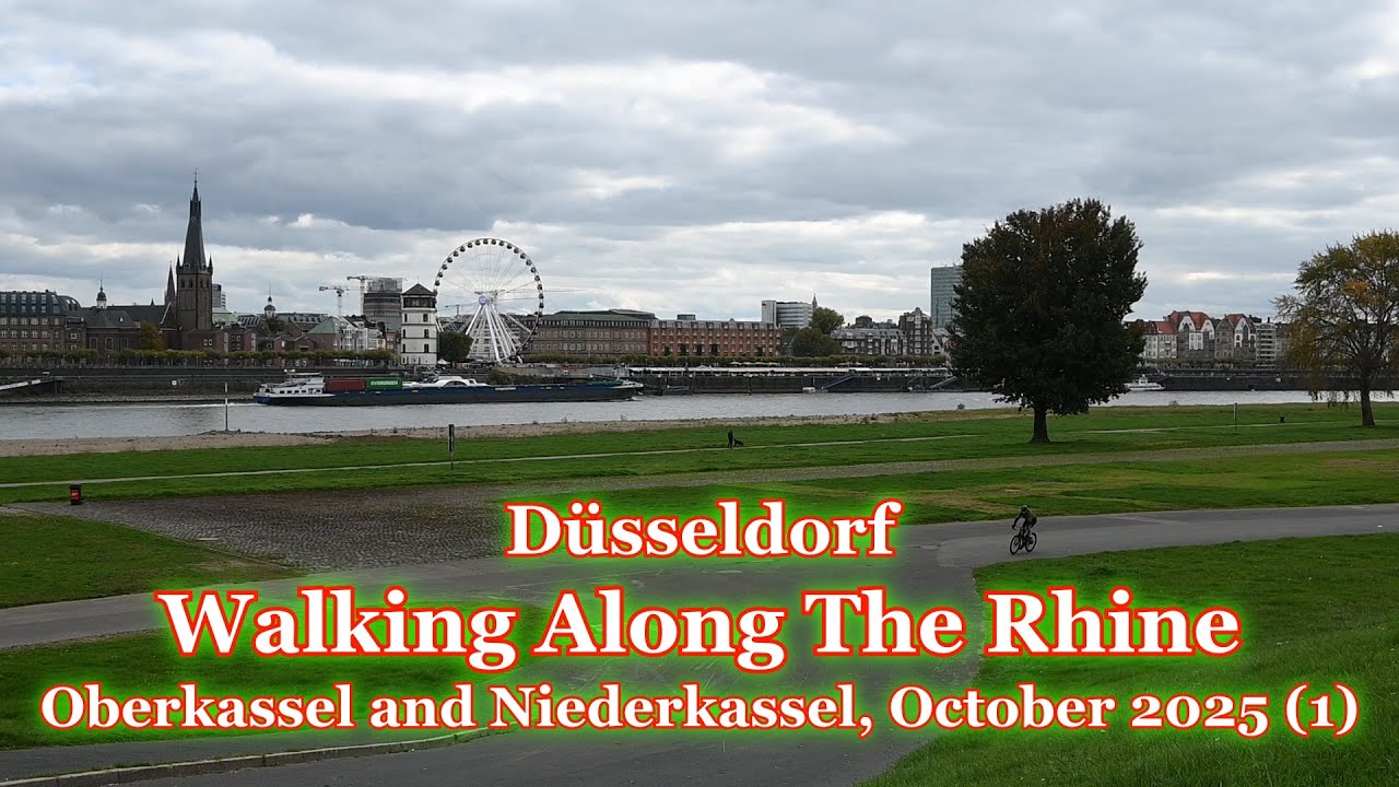 Düsseldorf - Walking Along The Rhine - Oberkassel and Niderkassel, October 2025 (1)