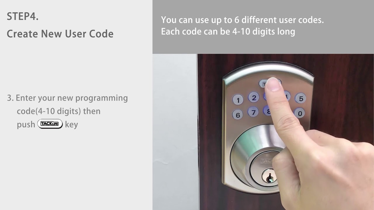 Tacklife Electronic Keypad Lock EKPH1A