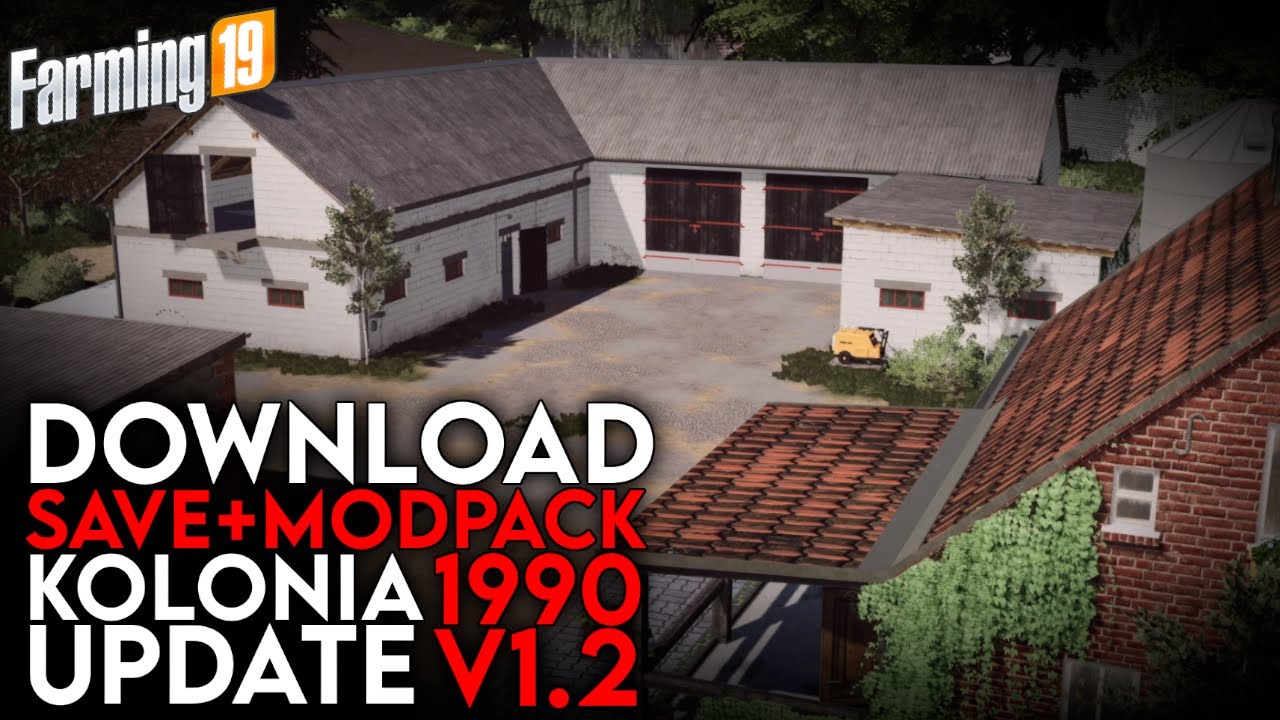 KOLONIA 1990 (V1.2) SAVE+MODPACK *ukryte 3 gospo* (save z live)