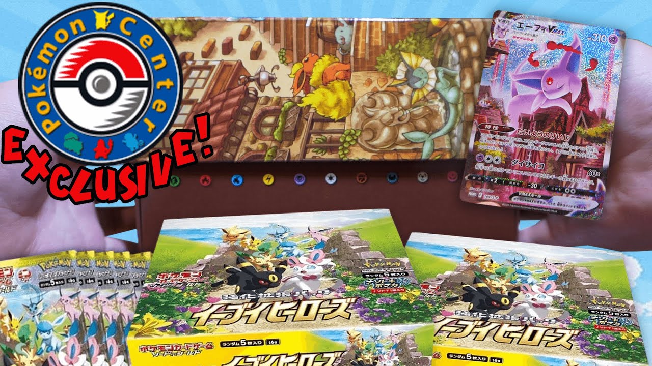 Opening Pok&eacute;mon Centre Eevee Heroes Eeveelutions Box Set!