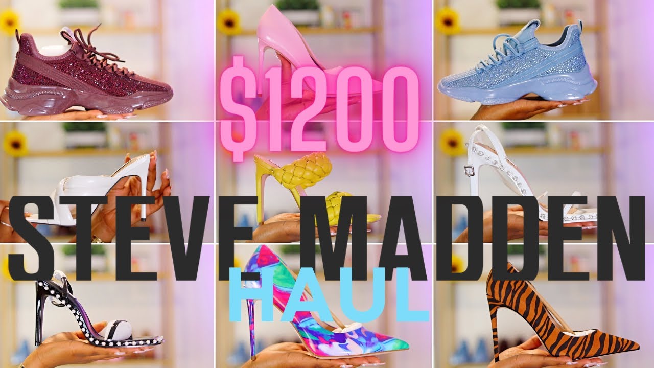 $1200 STEVE MADDEN SHOE HAUL | Summer 2021 | #stevemadden #shoehaul | BerryFae|