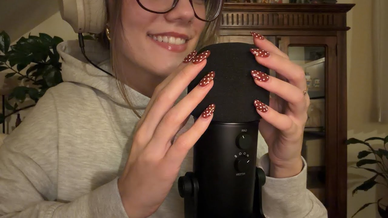 ASMR during a heavy storm⛈️ (lofi whisper ramble, mic scratching, rain sounds)