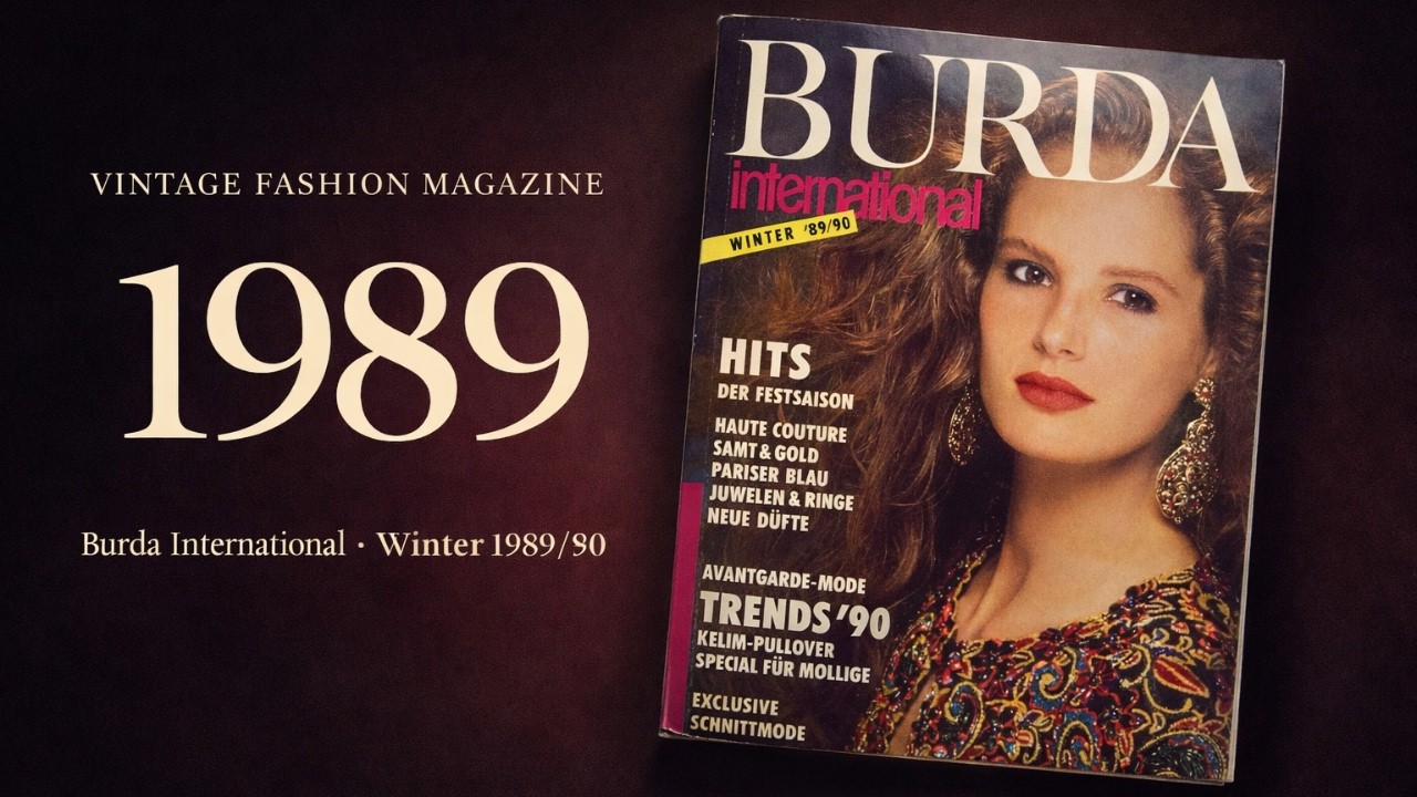 Burda International 4/89 | Winter 1989/90 Vintage Fashion Archive