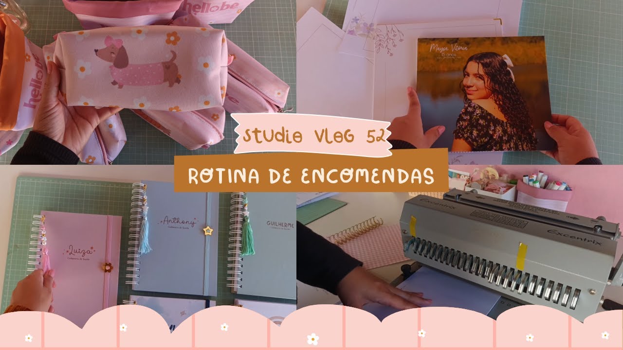 studio vlog #52  🌻✨Estojos personalizados e um pouco da produção da semana