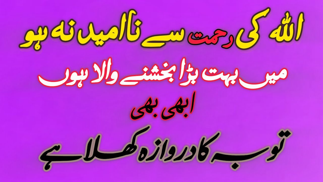 Allah Ki Rahmat Se Na Ummed Mat Ho Allah is the Most Forgiving and Most Merciful 🤍✨🤲