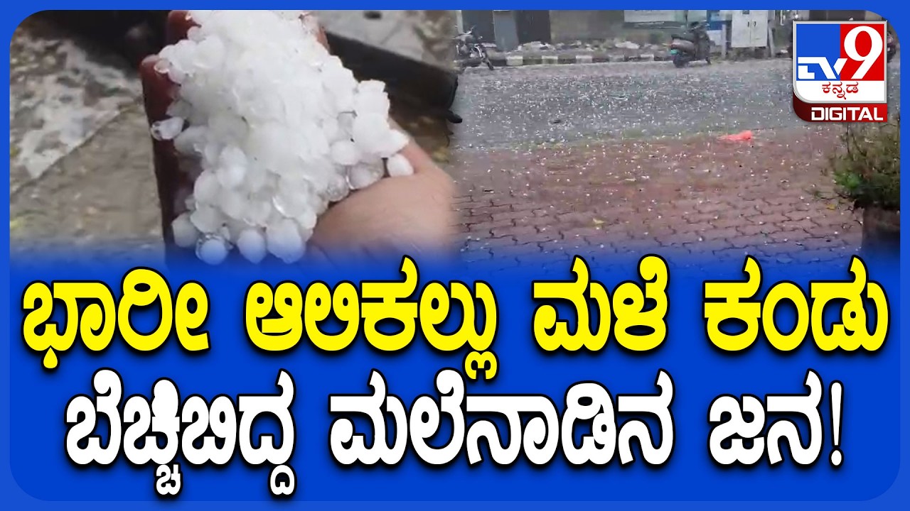Shivamogga Rain: ಆಲಿಕಲ್ಲು ಸಹಿತ ಧಾರಾಕಾರ ಮಳೆಗೆ ಬೆಚ್ಚಿಬಿದ್ದ ಮಲೆನಾಡಿನ ಜನ | #TV9D