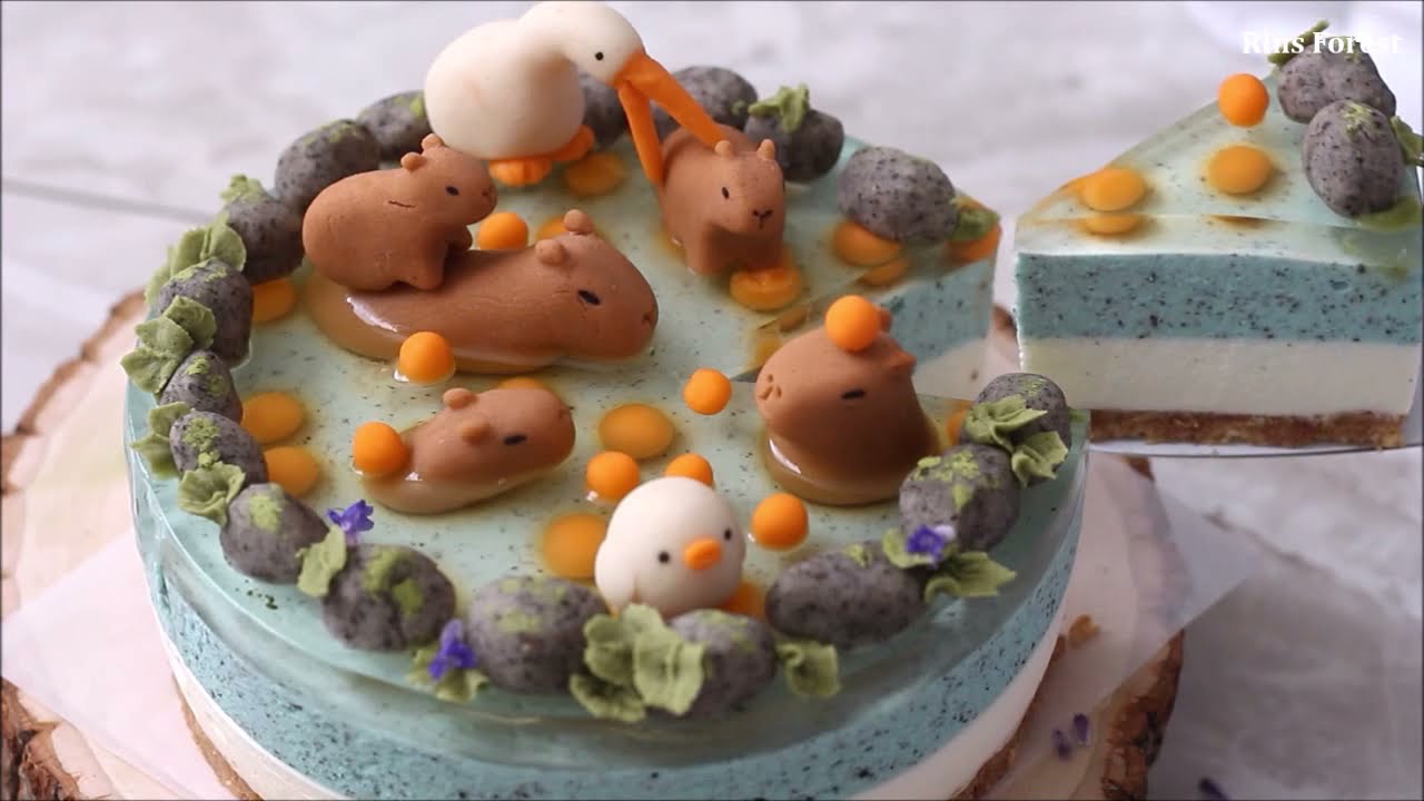 Capybara Hot Spring Cheesecake No Oven