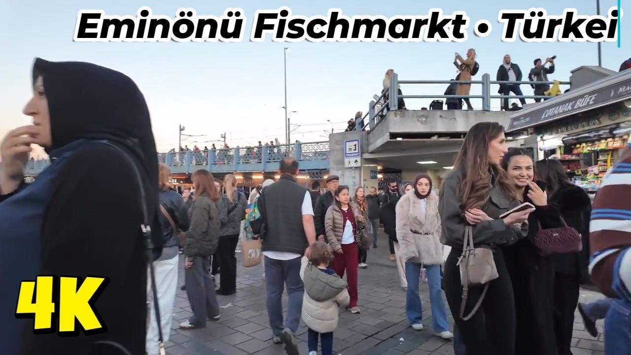 Eminönü Fischmarkt nach Sirkeci – 4K Stadtfluss im Herzen Istanbuls