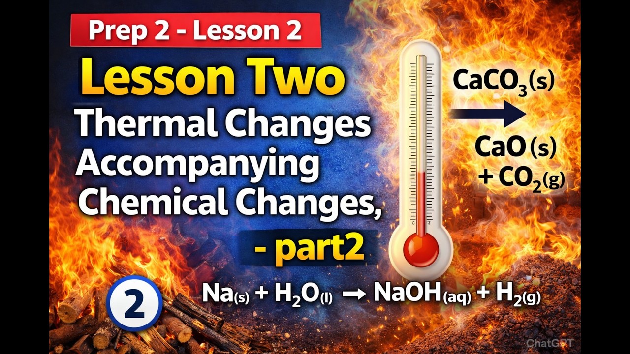 Prep 2 - Lesson 2 : Lesson Two Thermal Changes Accompanying Chemical Changes,  - part2