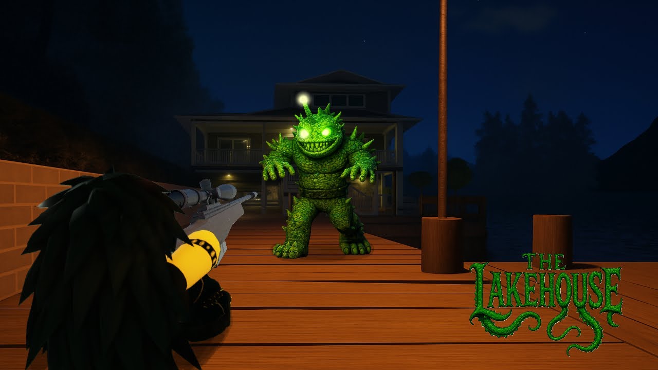 THE LAKEHOUSE [ROBLOX HORROR] - I POPPED THE LAKEHOUSE BUTCHER!!!