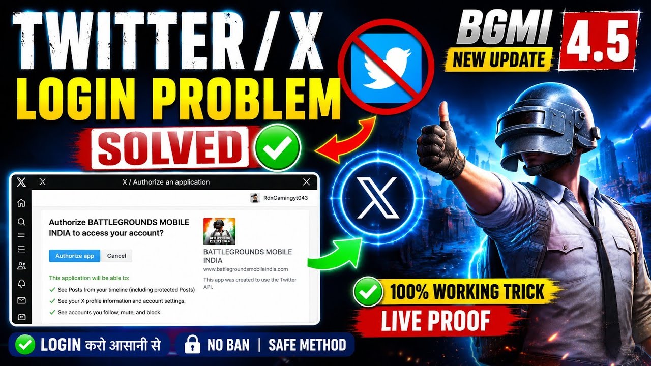 Failed To Login Try Again 9999 | Bgmi Twitter Login Problem | How To Fix Bgmi Login Problem #bgmi 
