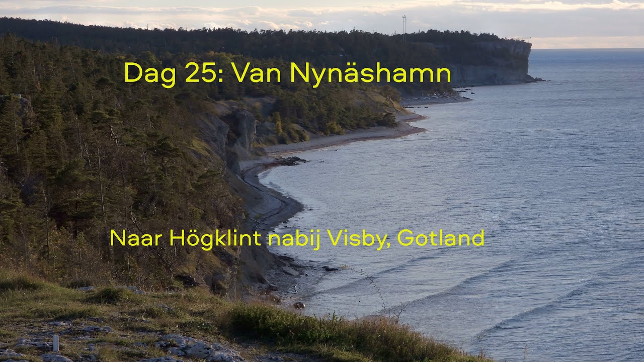 2025#274#Zweden#Gotland#Van Nynäshamn via de ferry naar Högklint uitzichtpunt