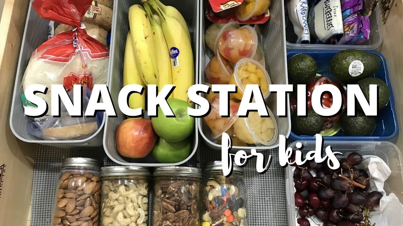 SNACK ZONE FOR KIDS // KIDS SNACK IDEAS & OUR SNACK STATION // SELF SERVICE SNACK ZONE