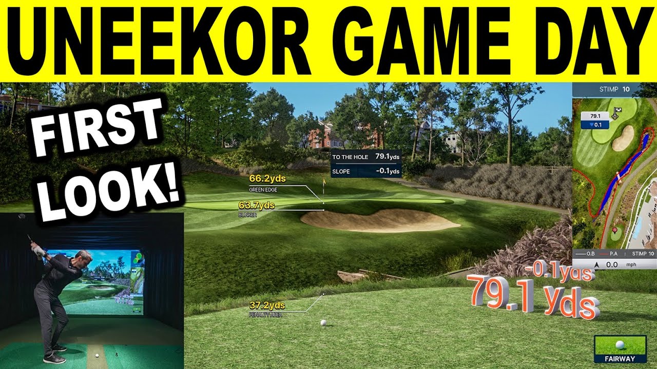 UNEEKOR Game Day Golf Simulator Software! First Look & Review! WOW!