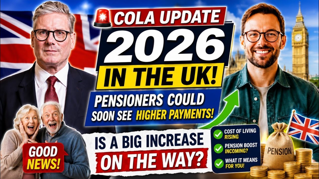 🚨 COLA Update 2026 in the UK &mdash; Pensioners Could Soon See Higher Payments! Is a Big Increase on the 