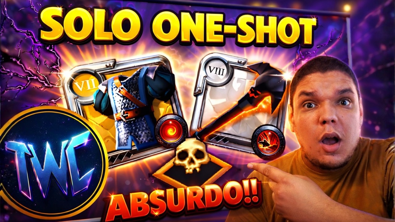 NOVA BUILD ONE-SHOT MAIS ABSURDO DO END GAME SOLO! *BROKEN* | React @TWC72 | Albion Online