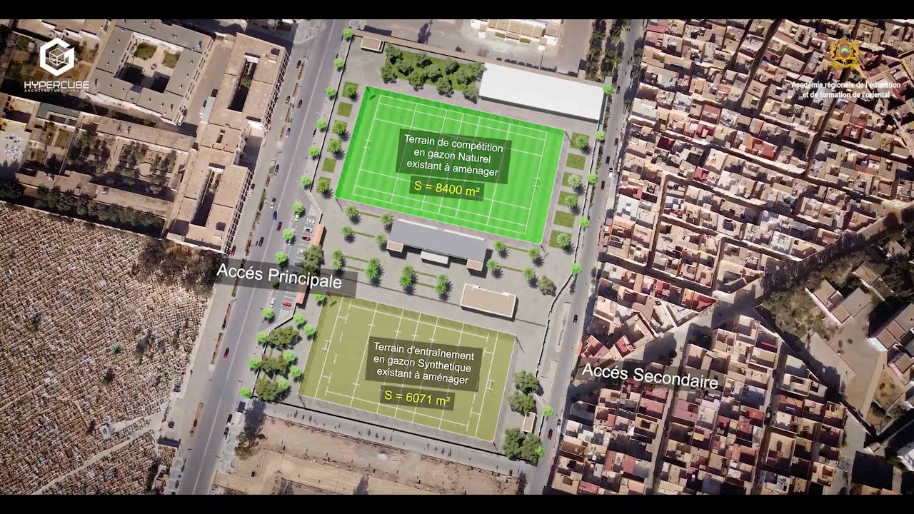 Projet de Réaménagement du Stade Rock d’Oujda | Hypercube | Les Orientales