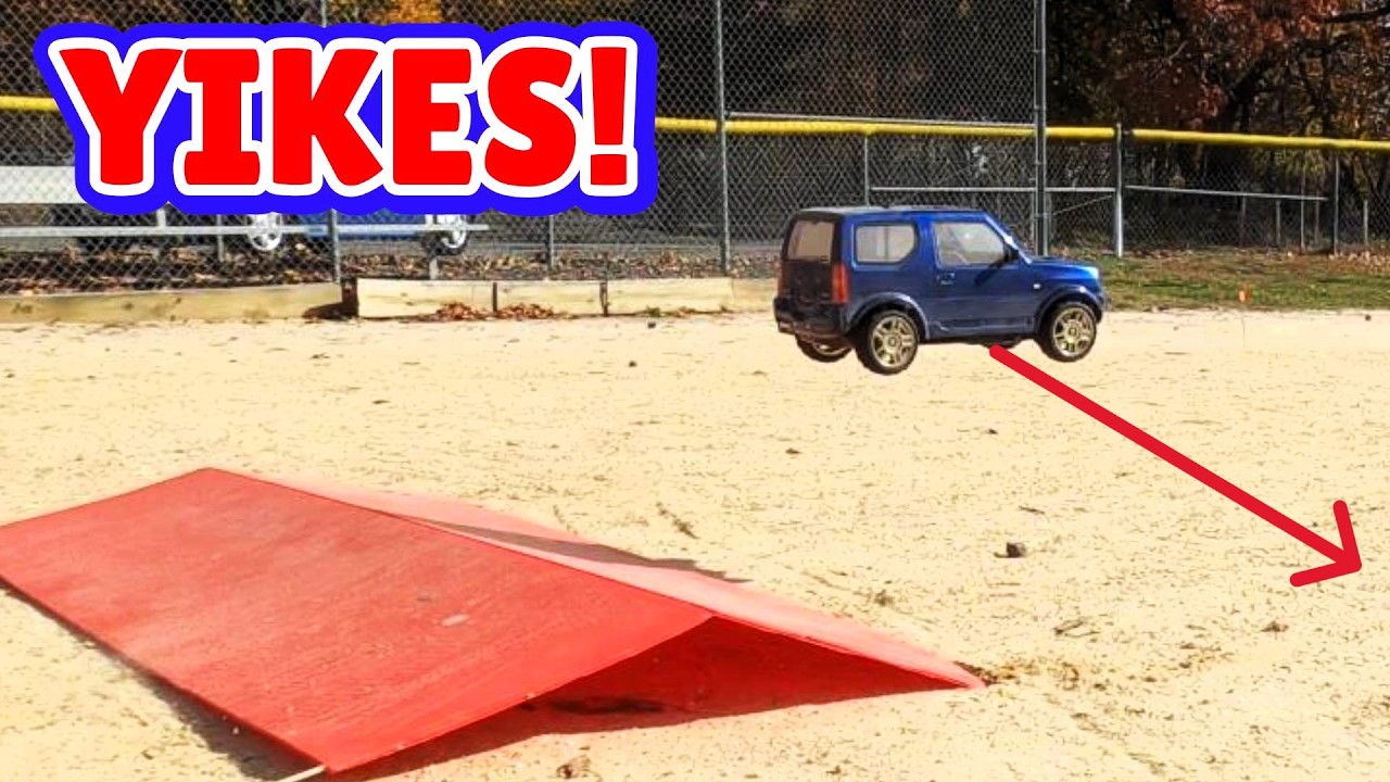 Tamiya Suzuki Jimny RC Car track fun!