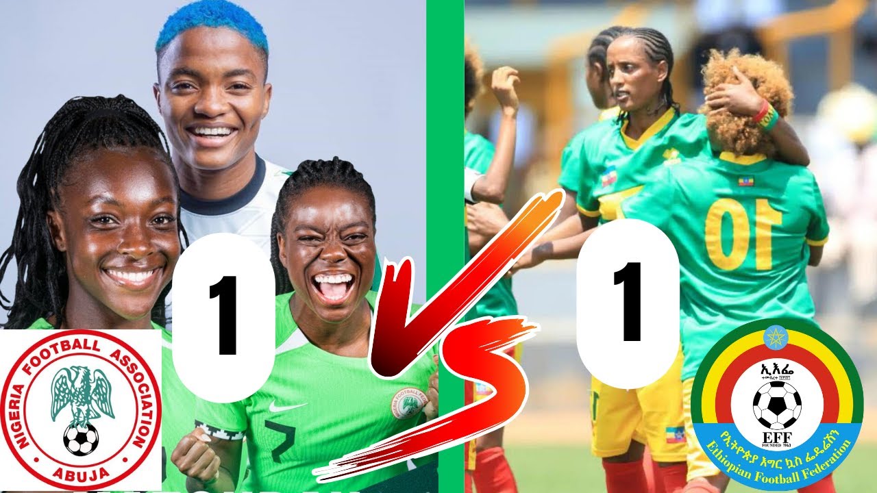 NIGERIA VS ETHIOPIA (1-1) Super Falcons OLYMPICS Qualifier 1st Leg - GOALS & HIGHLIGHTS