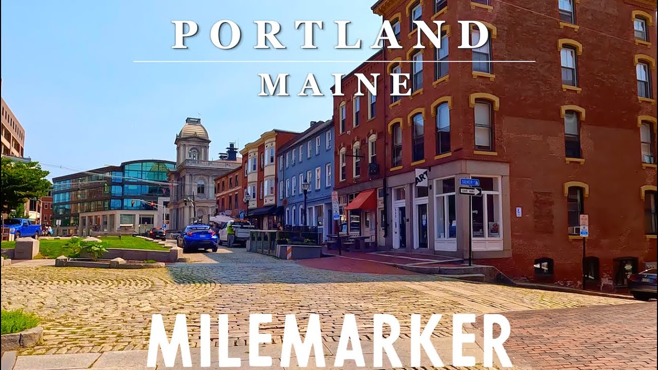 [4K] PORTLAND, MAINE City Drive - Portland, ME - 4K Relaxing Scenic City Driving Tour