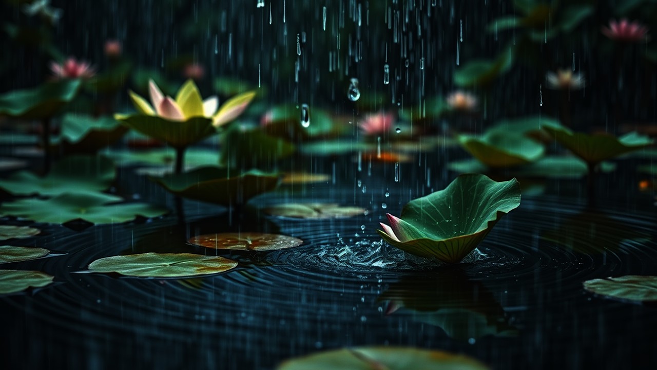 Heavy Rain ⛈️ Dark Screen Storm to Block Noise & Cure Insomnia (8 Hours)