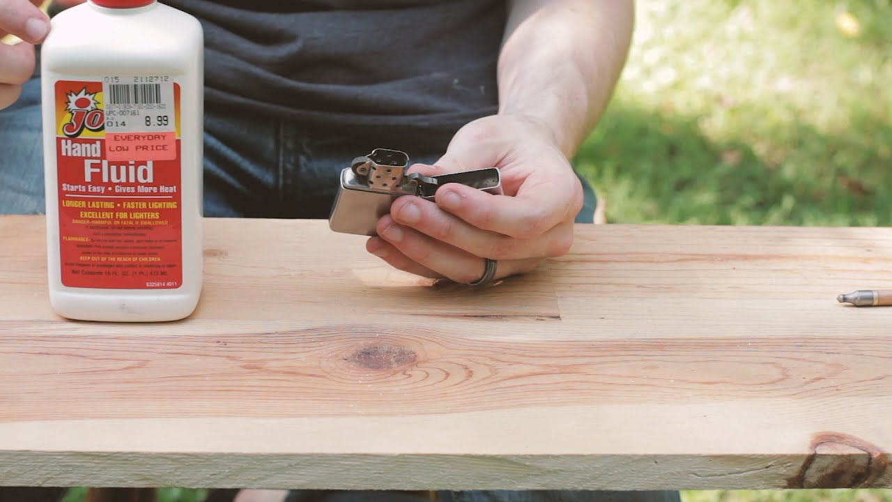 Filling/Re-filling a Zippo with Lighter Fluid