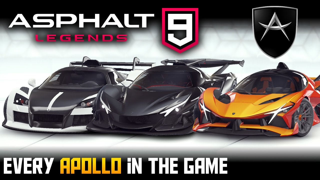 Asphalt 9: Full Apollo Showcase (Every Car in-game)